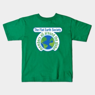 Flat Earth Society Kids T-Shirt